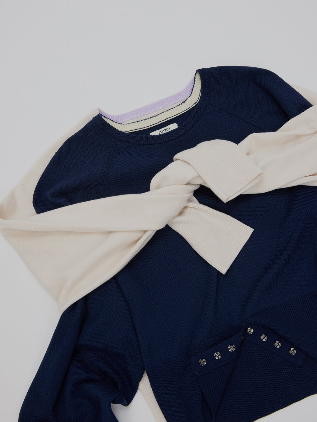 LOW BASIC WAIST STOP KNIT TOP