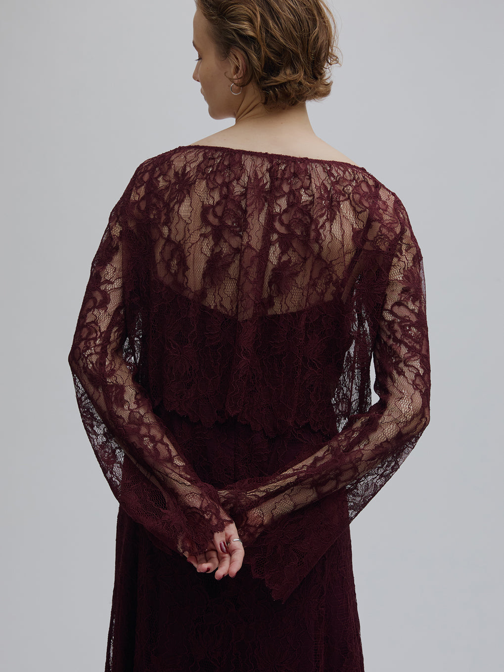 RASCHEL LACE LAYERED DRESS