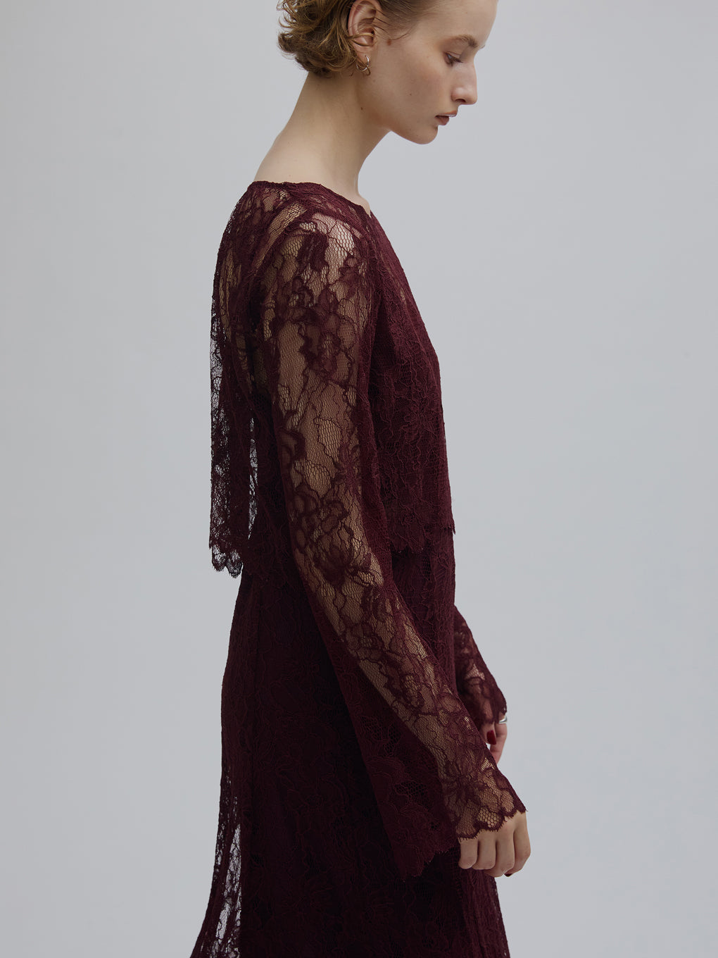 RASCHEL LACE LAYERED DRESS