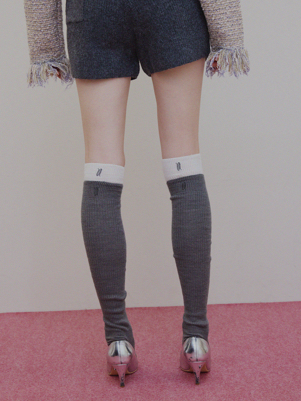 Tabio×Ameri BACK EMBROIDERY LOOSE SOCKS
