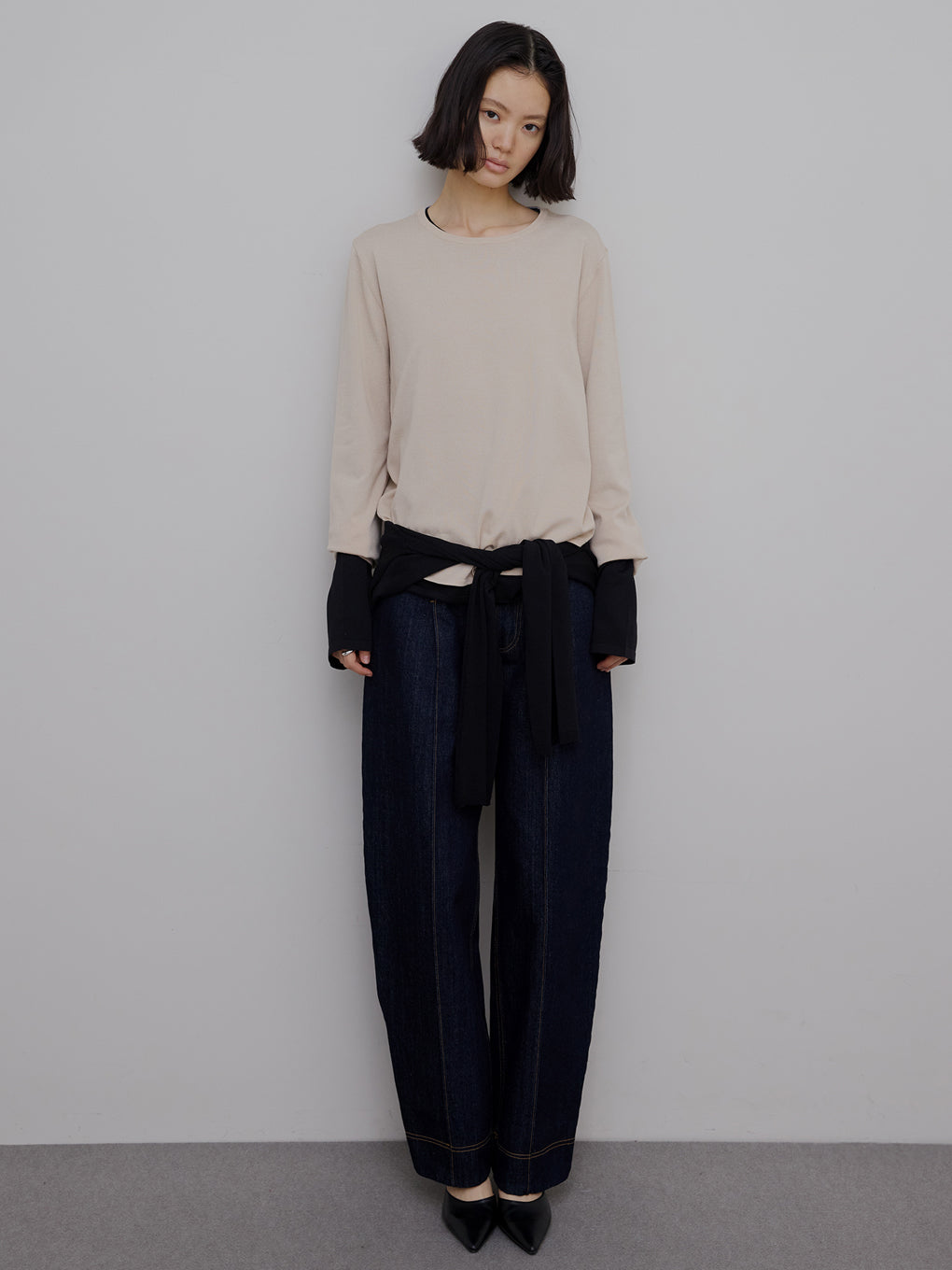 pois curve denim 36サイズ　【本日限り　最終価格】 JAPAN MADE CURVE DENIM PANTS