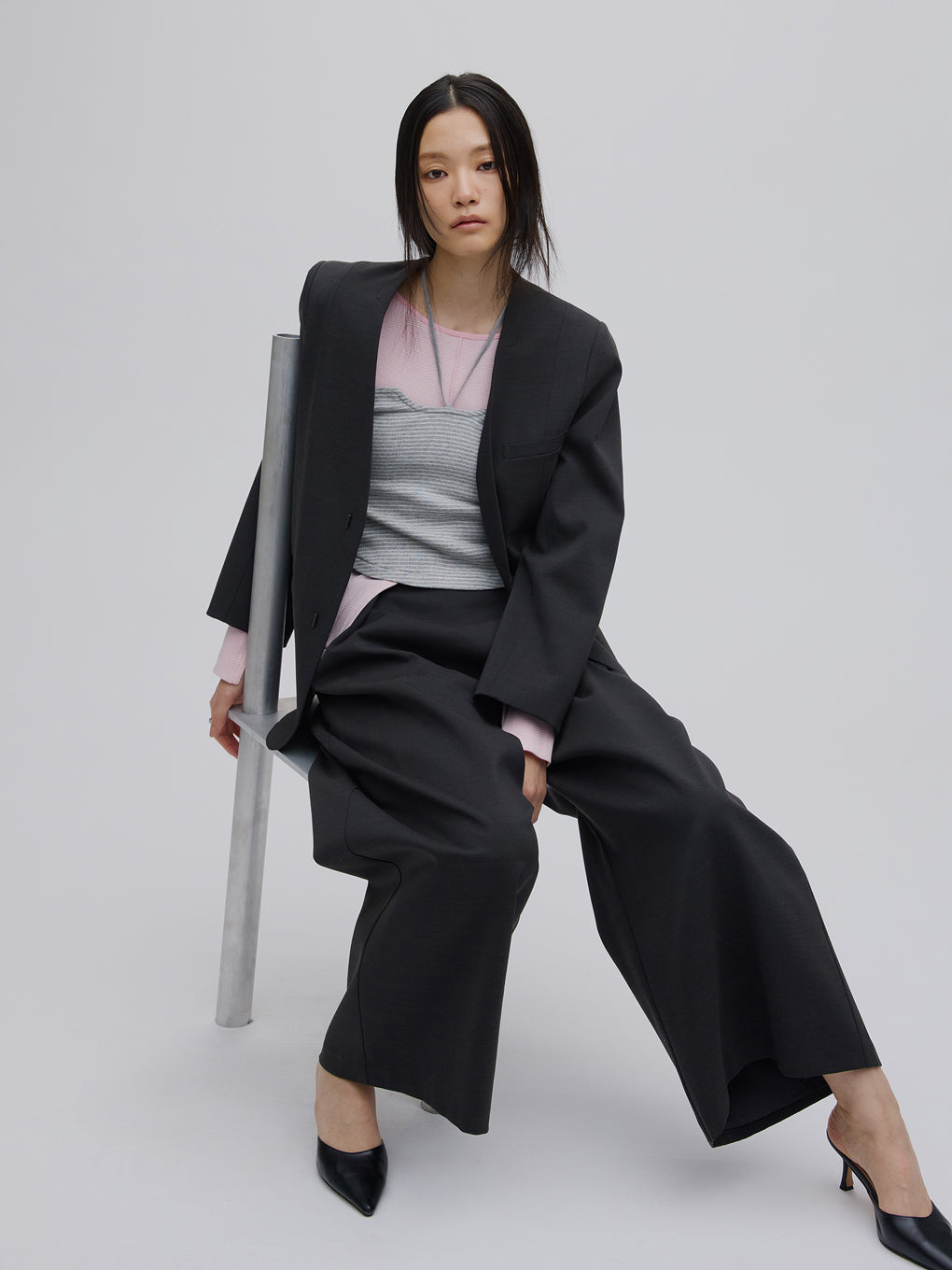 DRY TWILL COLLARLESS JACKET