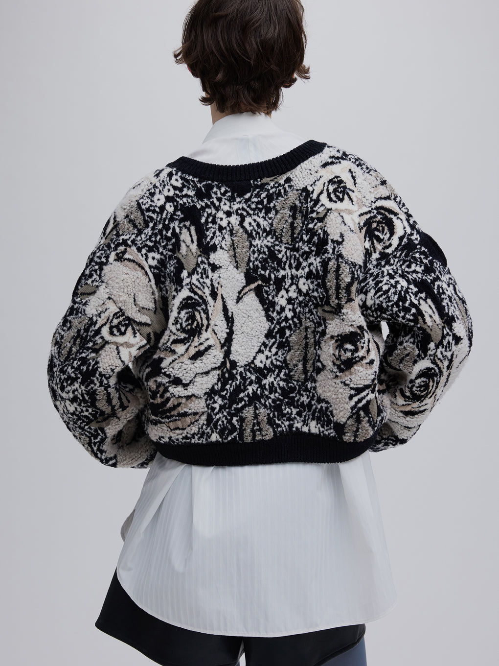 CAMILLE JACQUARD KNIT CARDIGAN
