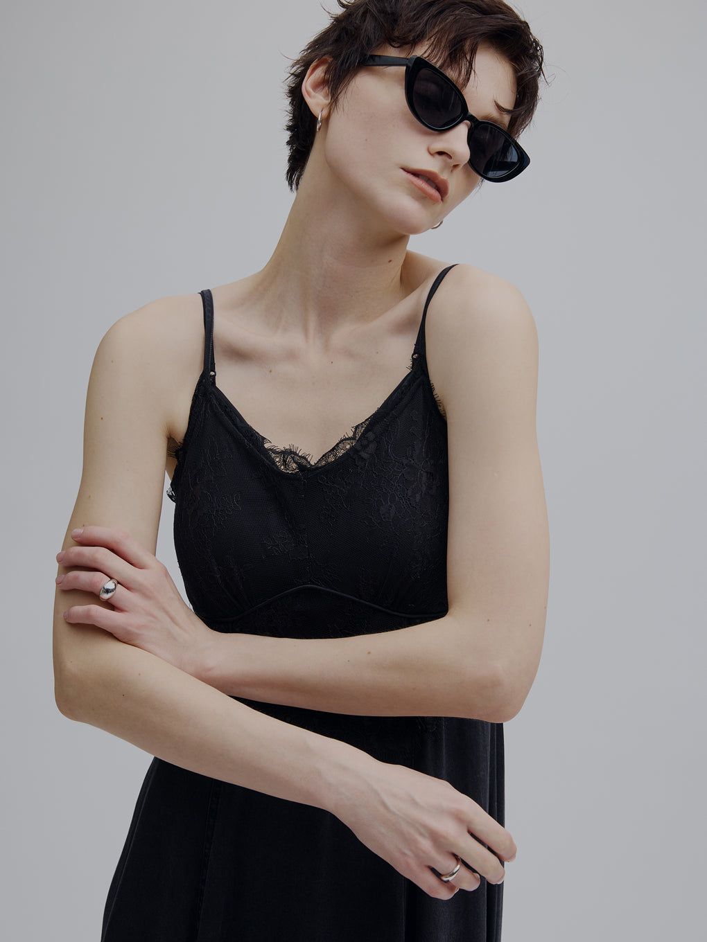 Mizuno × Ameri SHEER DOCKING CAMISOLE DRESS