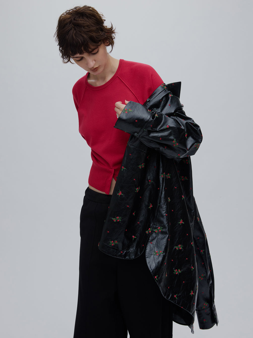 CHRISTINE EMBROIDERY SHIRT JACKET