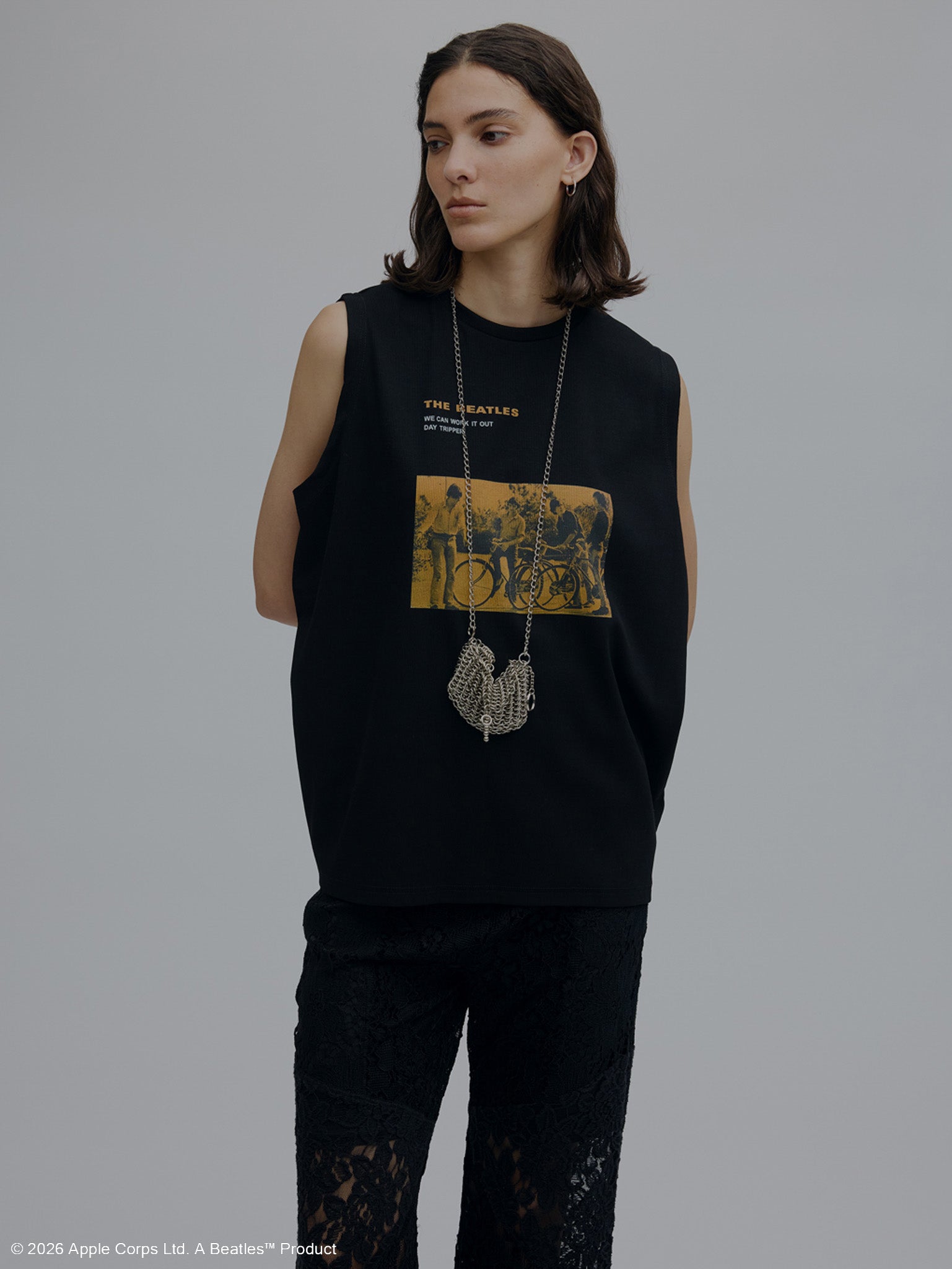 THE BEATLES × Ameri RIB TANK TOP