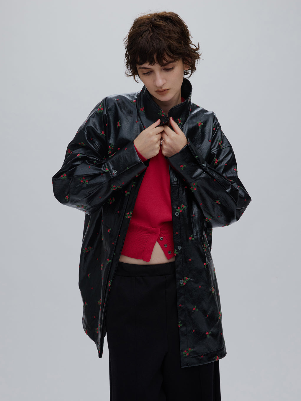 CHRISTINE EMBROIDERY SHIRT JACKET