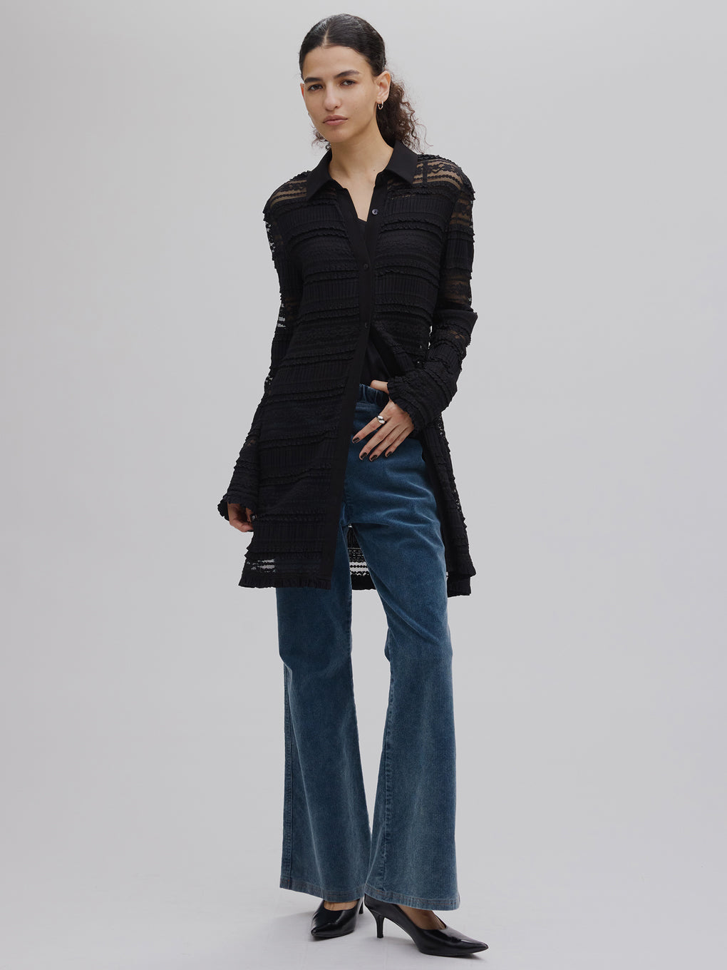 UND STRETCH CORDUROY SKIRT WITH PANTS