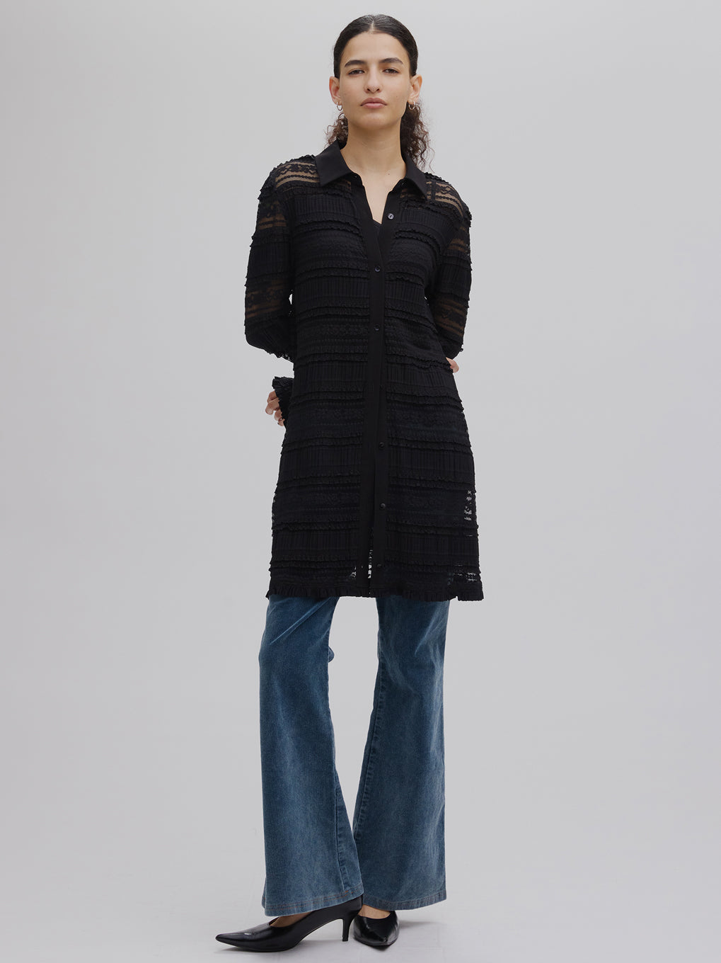 UND STRETCH CORDUROY SKIRT WITH PANTS