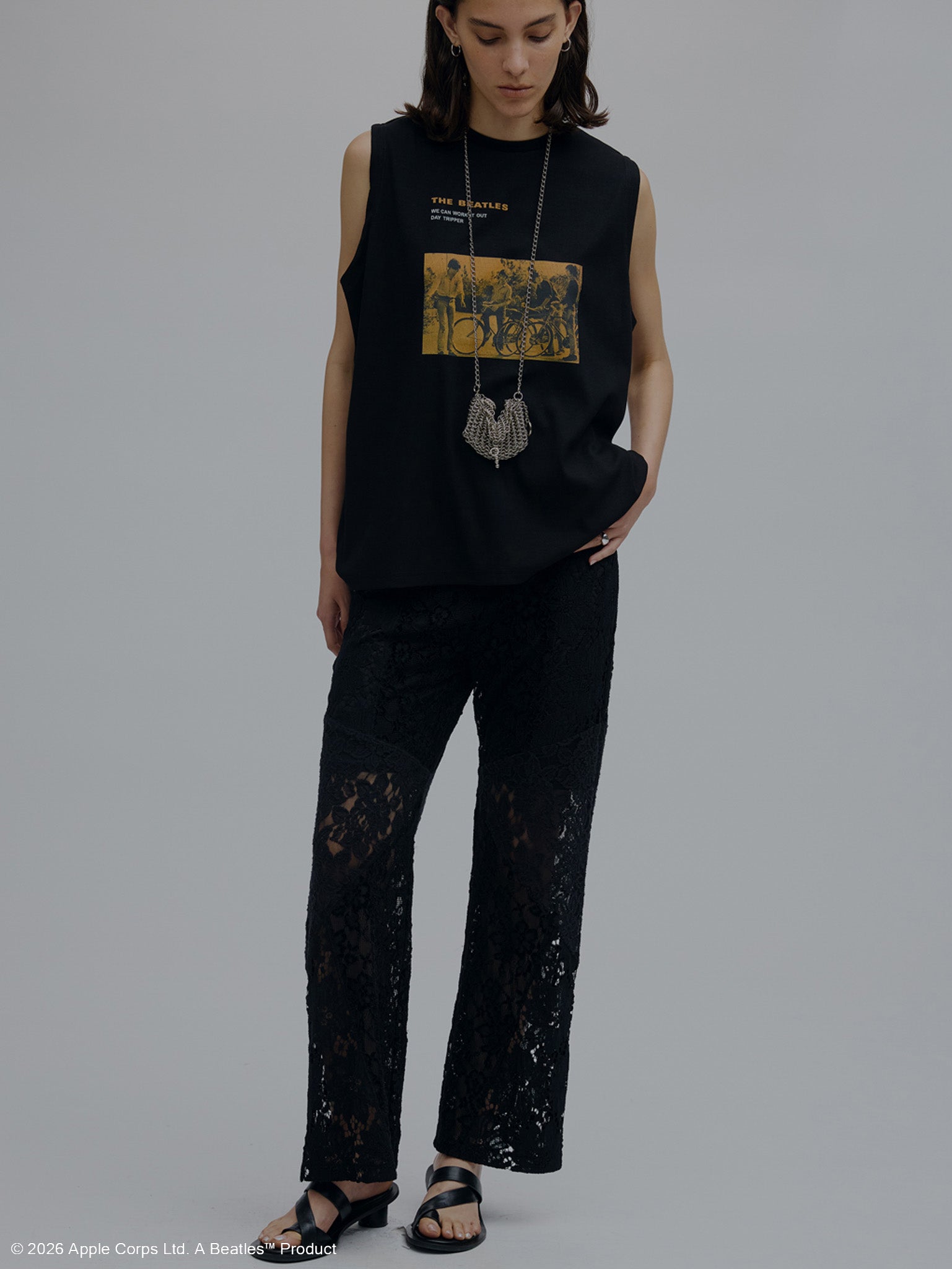 THE BEATLES × Ameri RIB TANK TOP