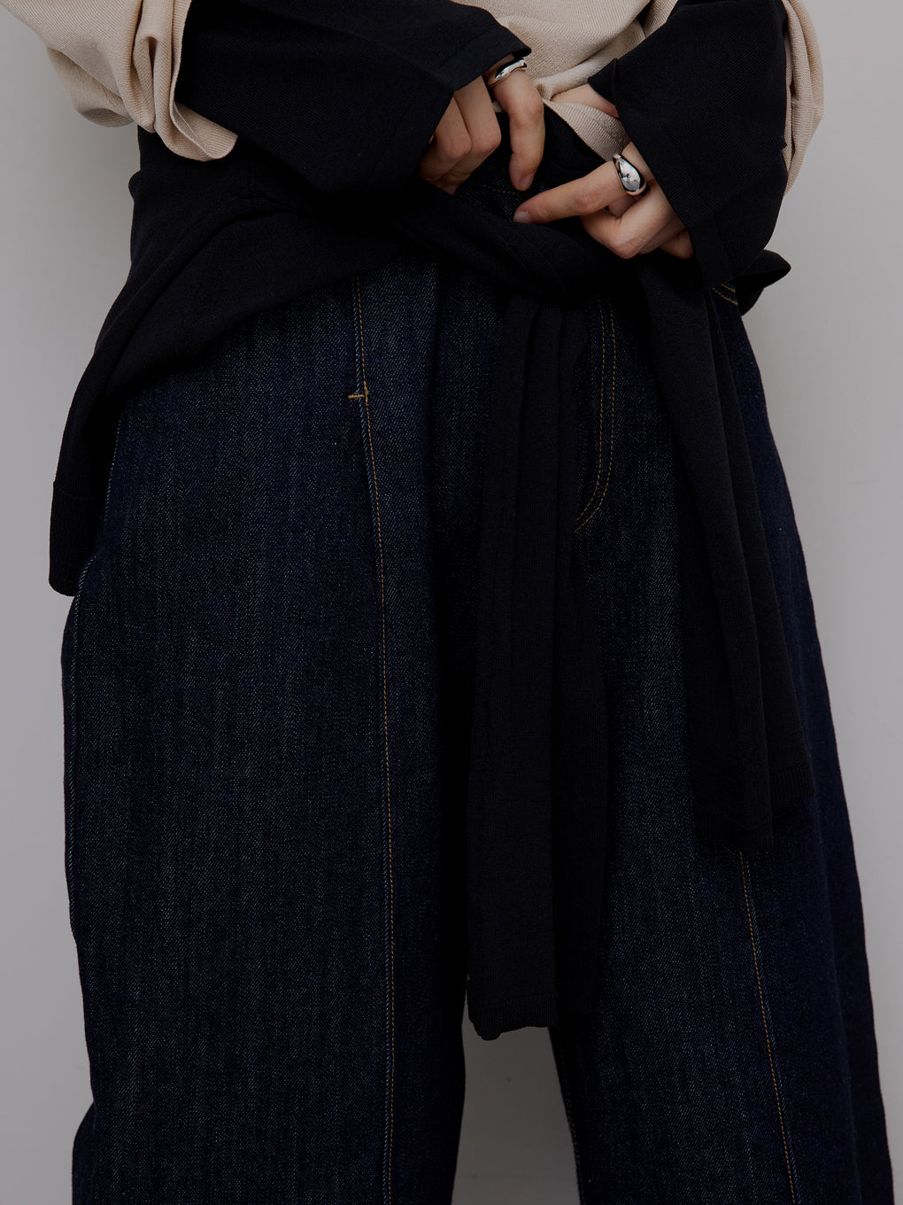 JAPAN MADE CURVE DENIM PANTS