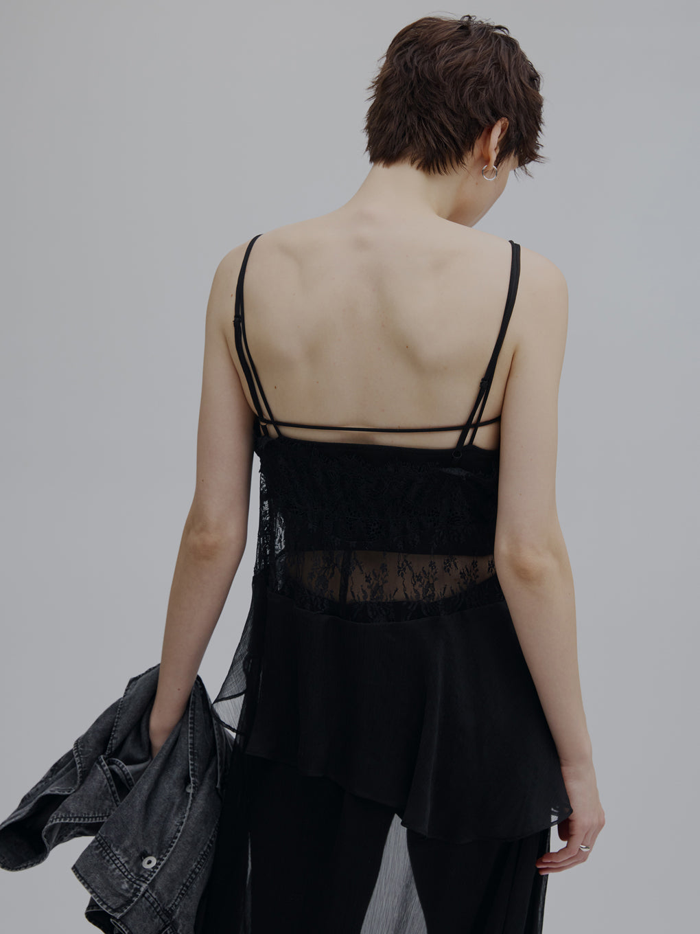 トップス Ameri VINTAGE AIRY SHEER LACE CAMISOLE AIRY SHEER LACE CAMISOLE