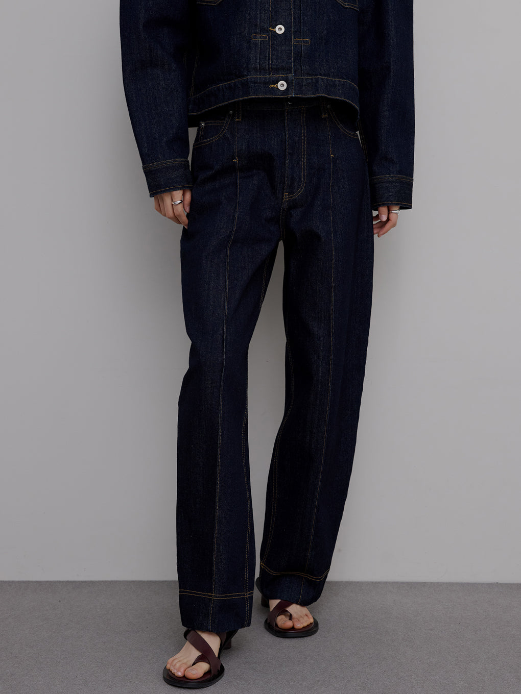 JAPAN MADE CURVE DENIM PANTS