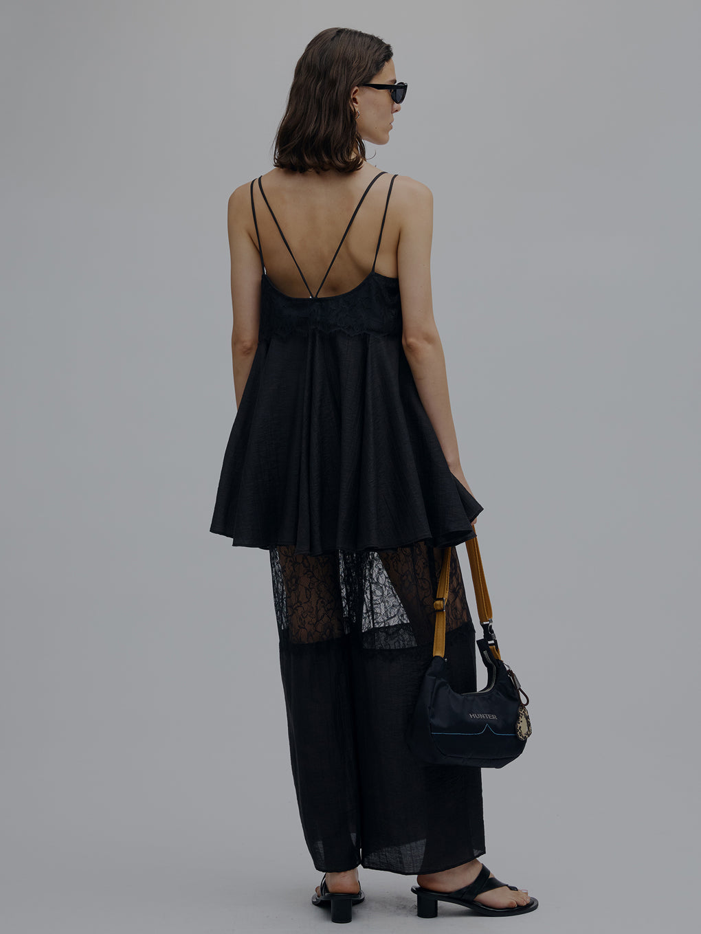 MEDI WIDE LACE CAMI ROMPERS