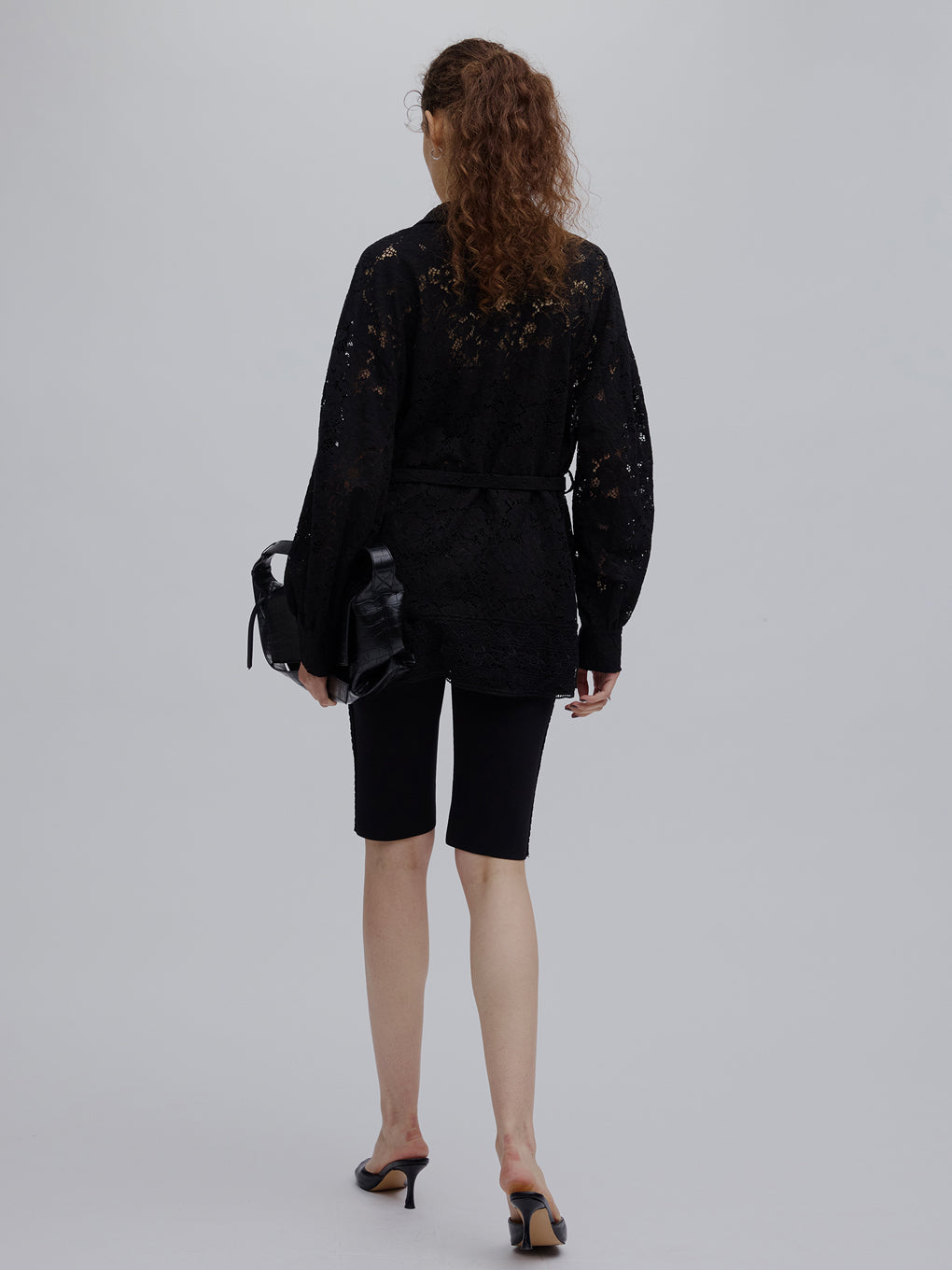 TUCK SLEEVE LACE JACKET
