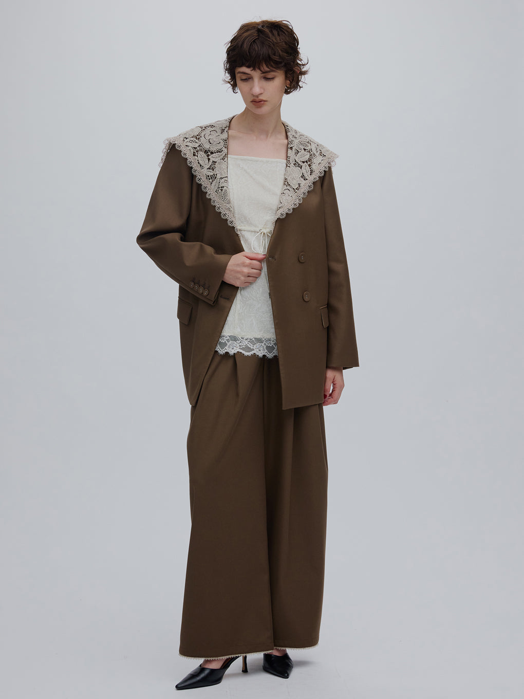 PETIT LACE VOLUME PANTS