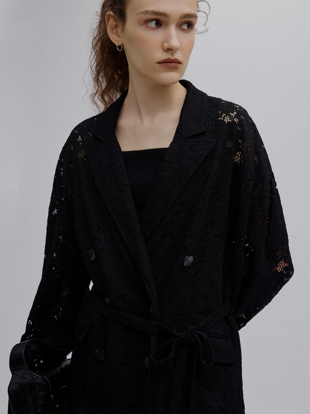 TUCK SLEEVE LACE JACKET