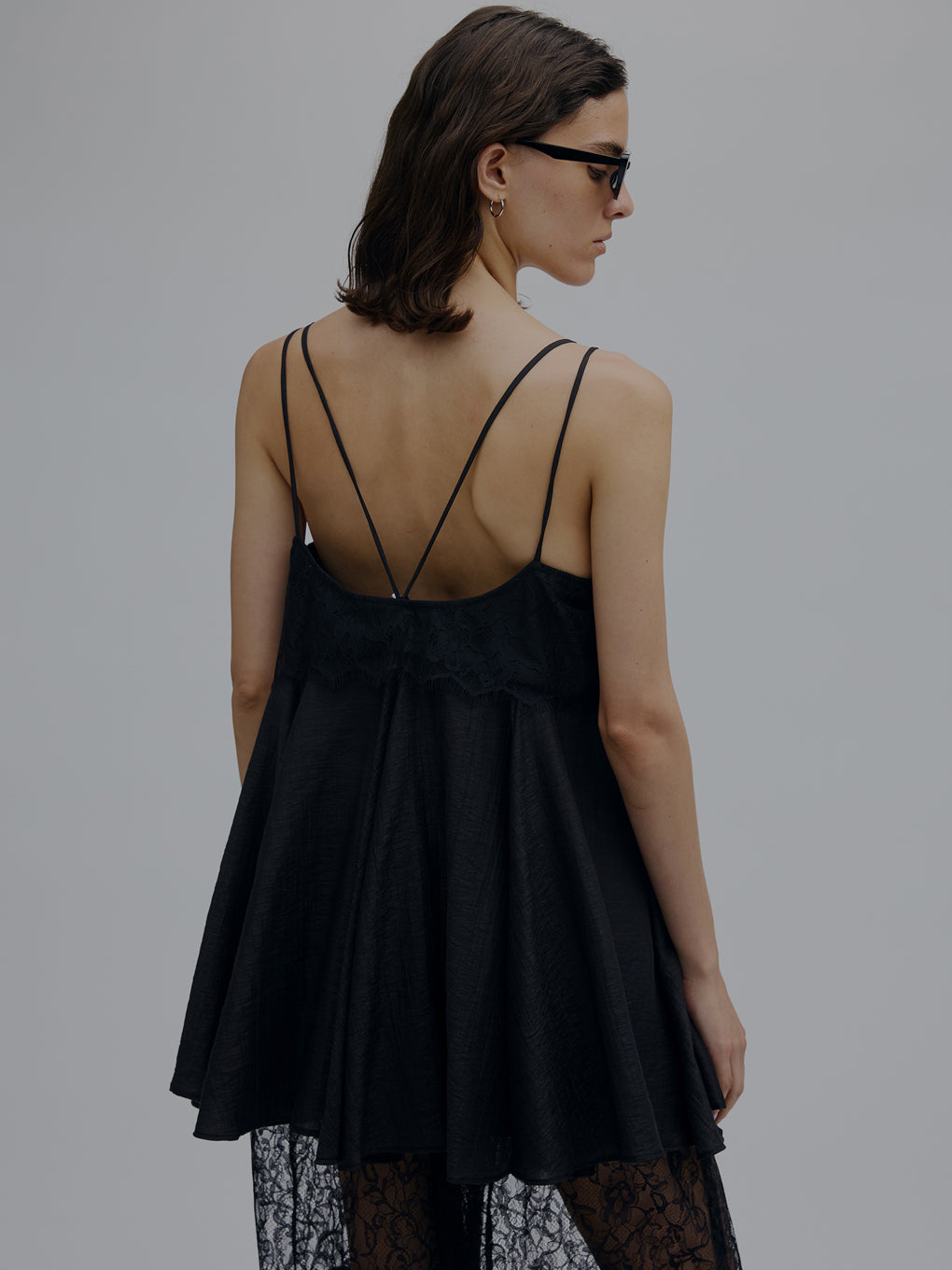 MEDI WIDE LACE CAMI ROMPERS