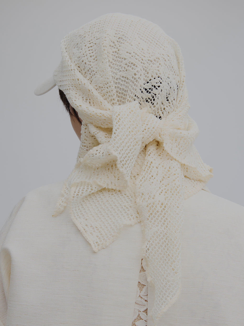 MESH DAMASK EMBROIDERY CAP