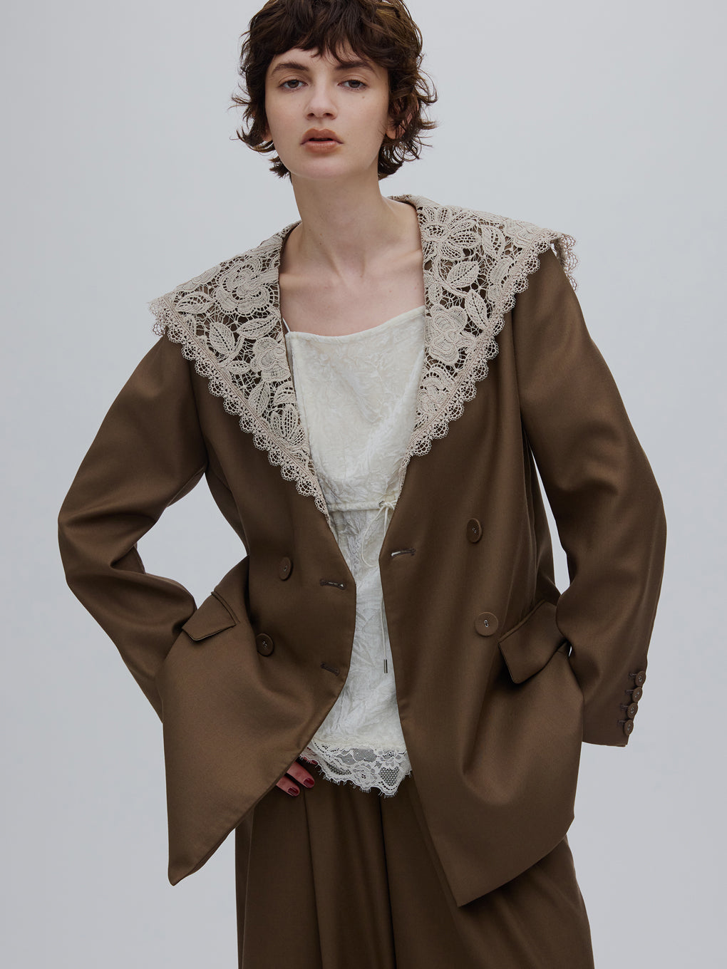 LACE SAILOR COLLAR JACKET