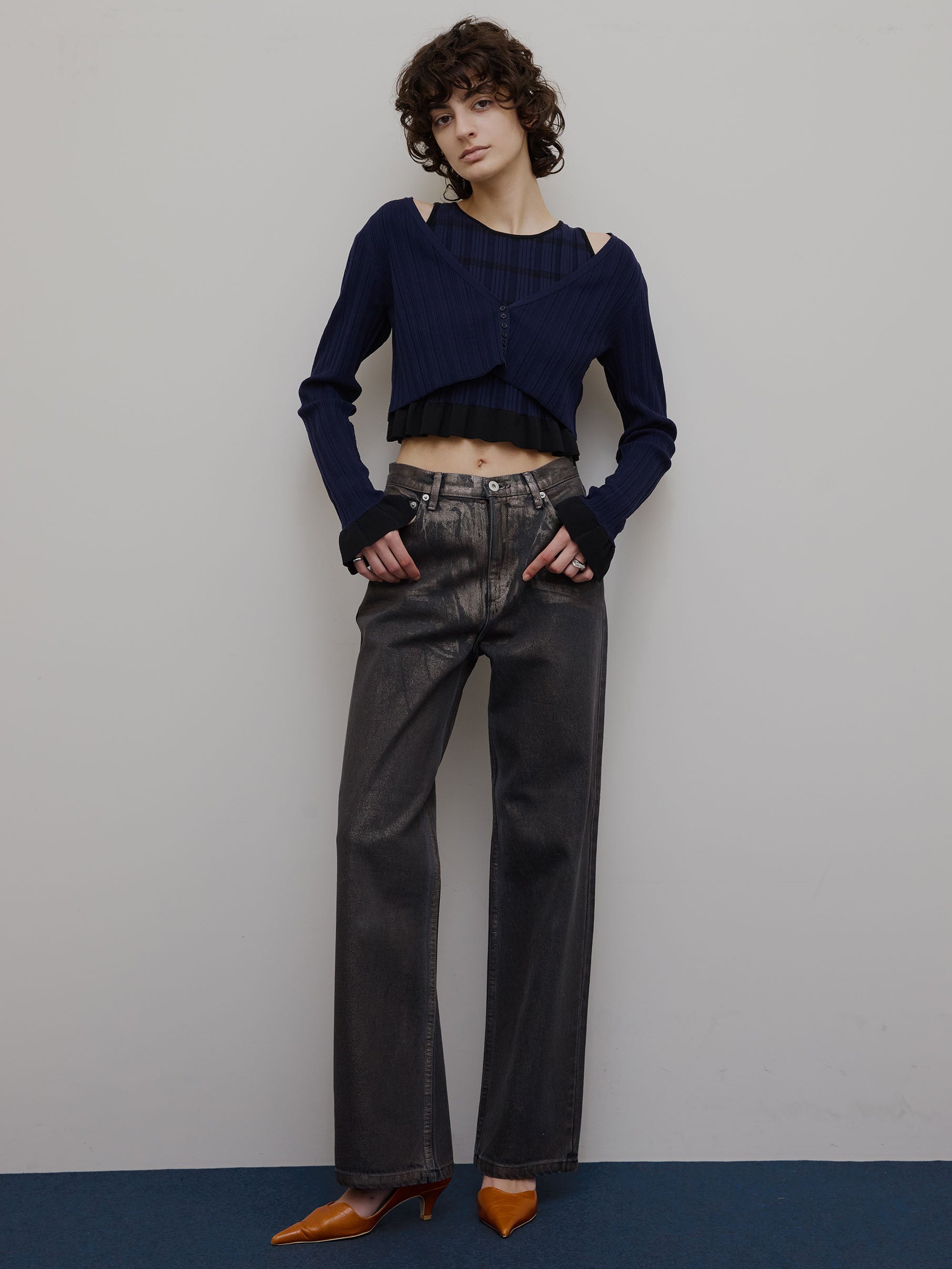 MEDI PURIPURI SHORT KNIT CARDIGAN