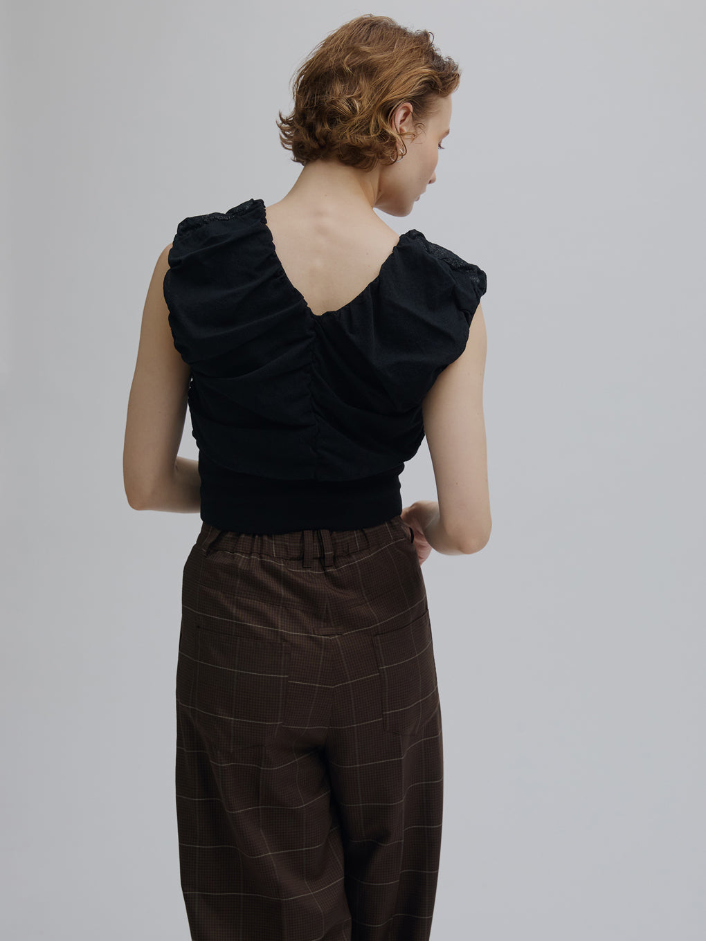 2WAY FULL GATHER KNIT BLOUSE