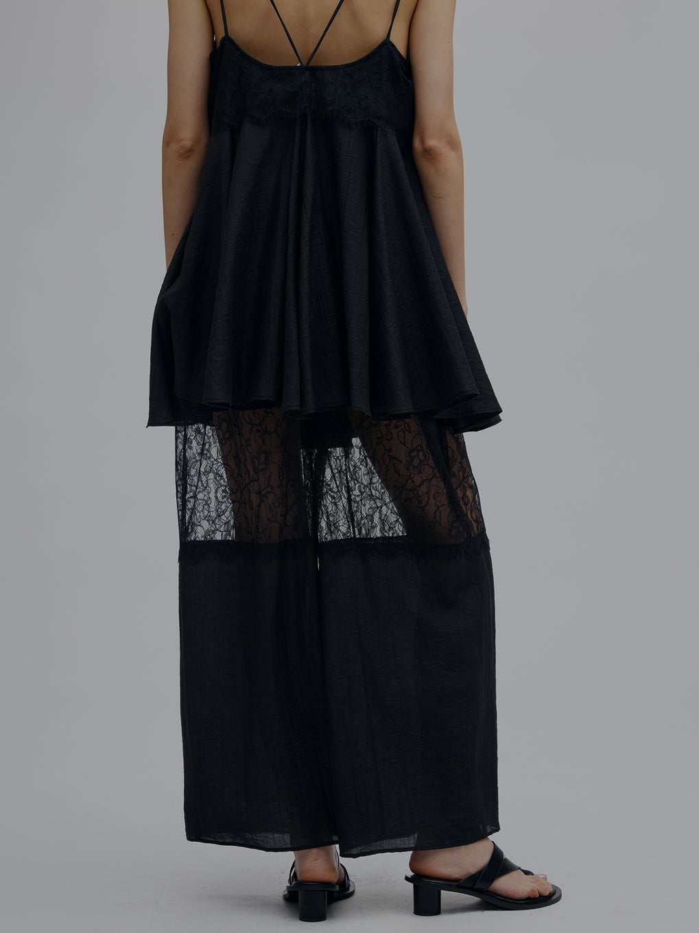 MEDI WIDE LACE CAMI ROMPERS