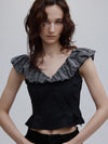 OFF SHOULDER COMPACT PUFF TOP
