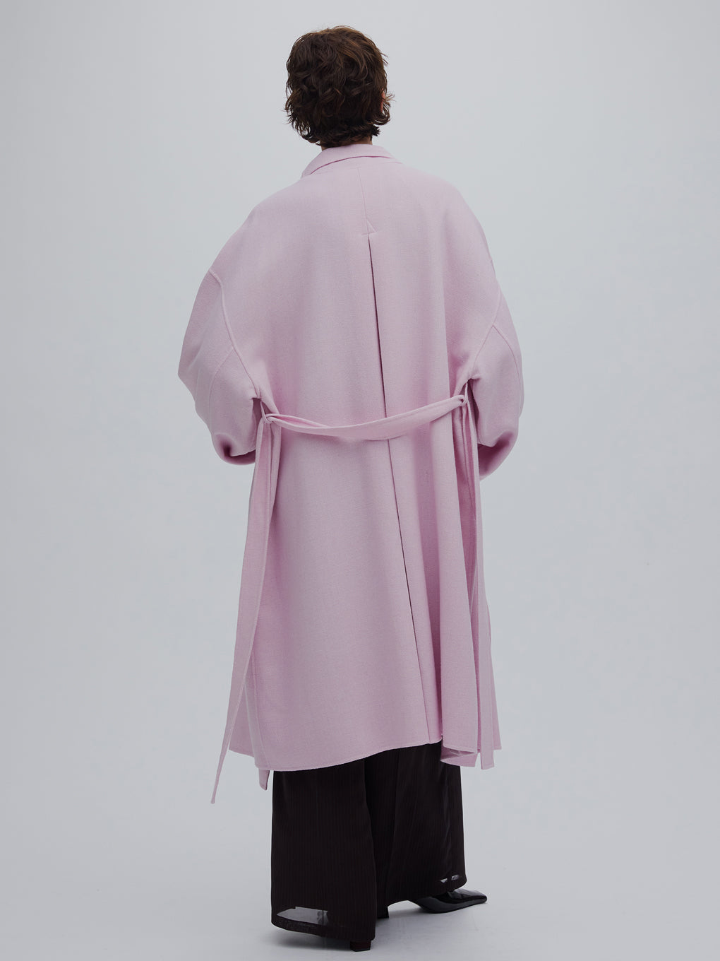 DRAPE COLLAR WOOL RIVER COAT