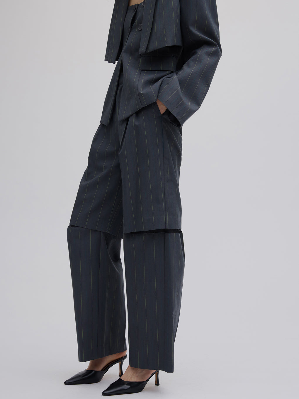 DEFORMATION PINSTRIPE PANTS