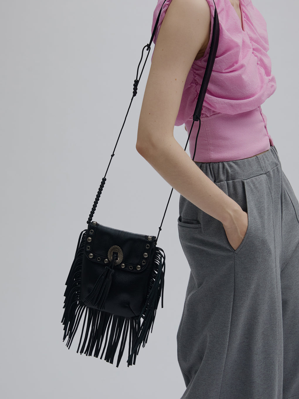WESTERN FRINGE SACOCHE