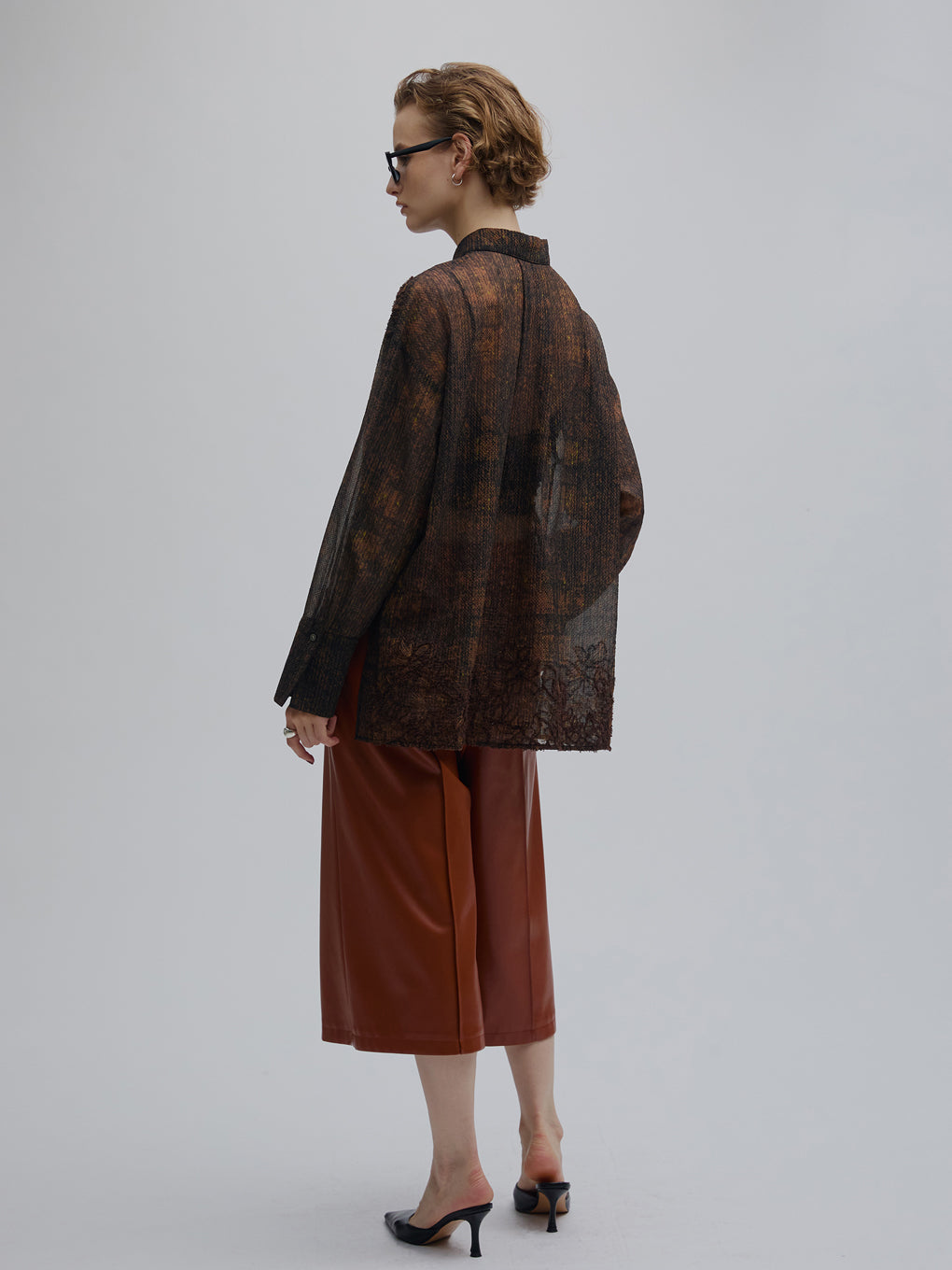 VINTAGE CHECK EMBROIDERY SHIRT