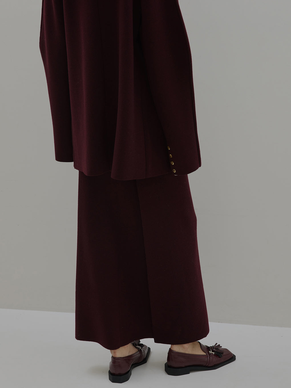 UND JACKET WINDING SKIRT KNIT SET DRESS