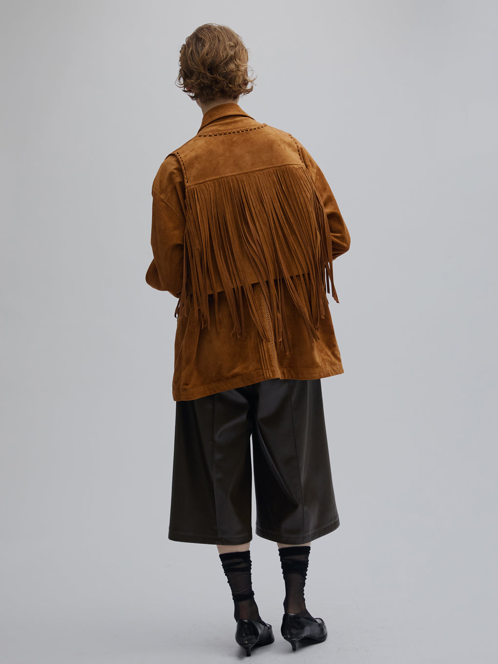 WESTERN FRINGE SYNTHETIC SUEDE VEST