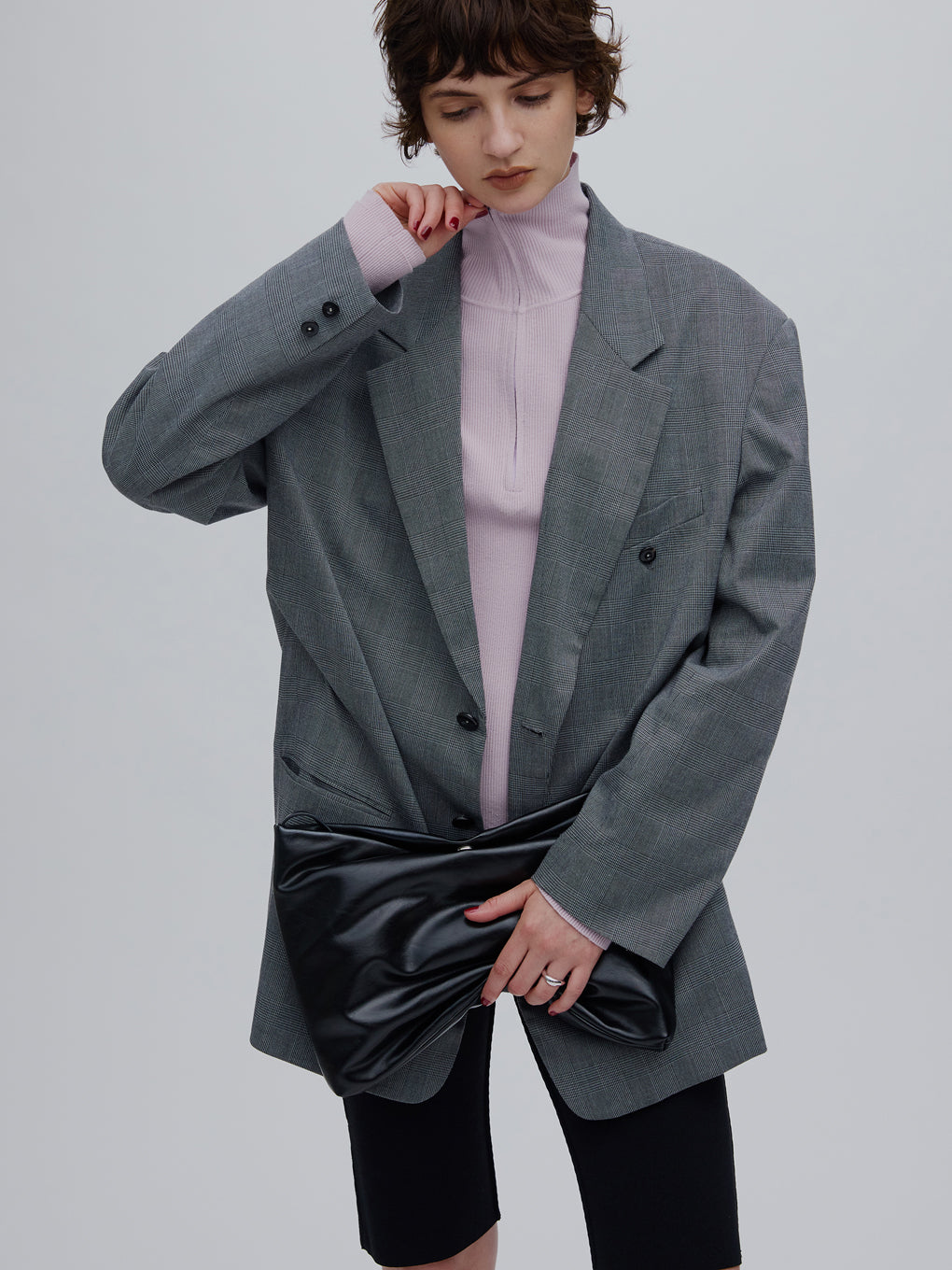 DEFORMATION TACK HOUNDSTOOTH JACKET