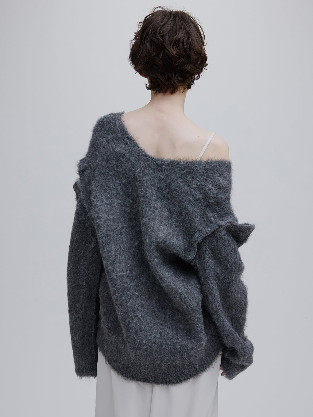 2WAY DEEP VNECK ALPACA KNIT TOP