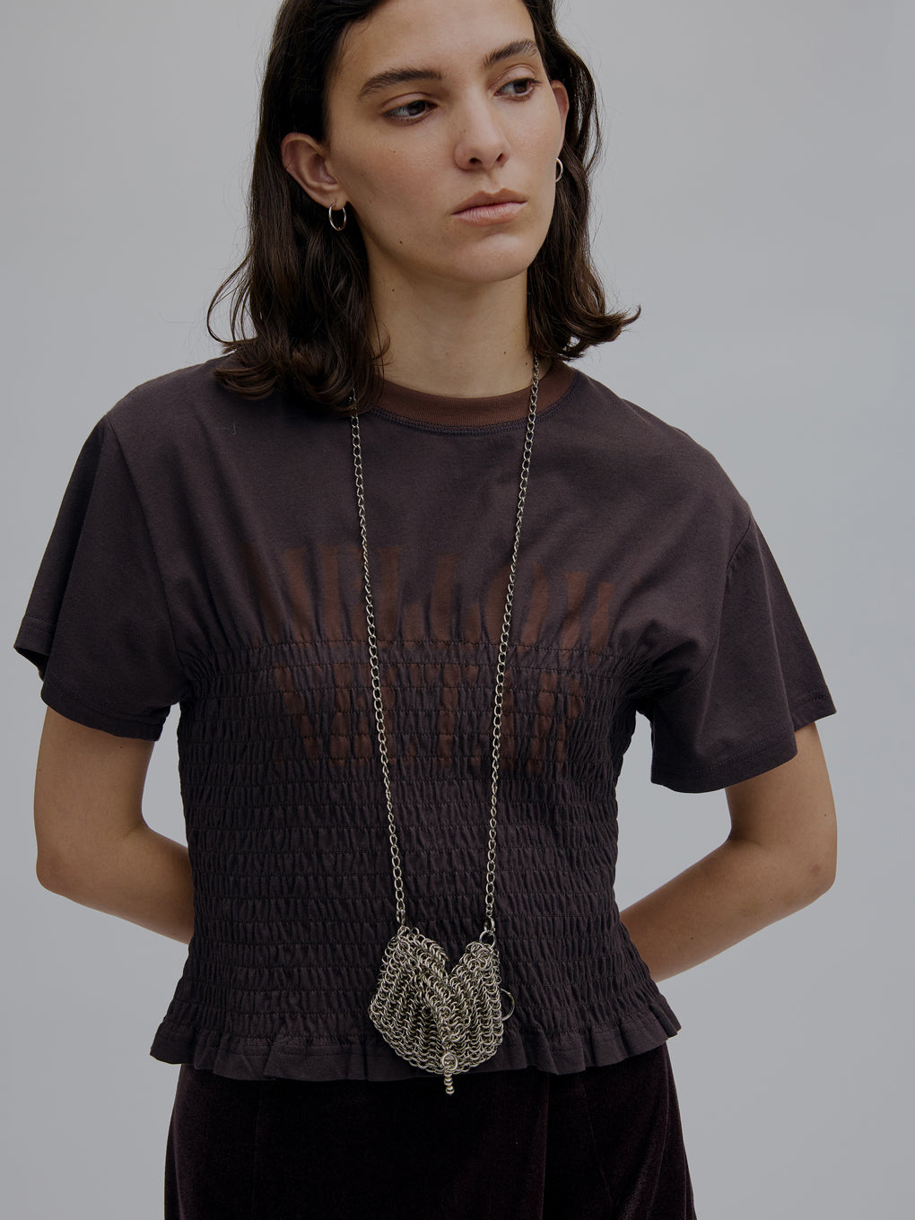 MEDI SHIRRING CONCEPT TEE