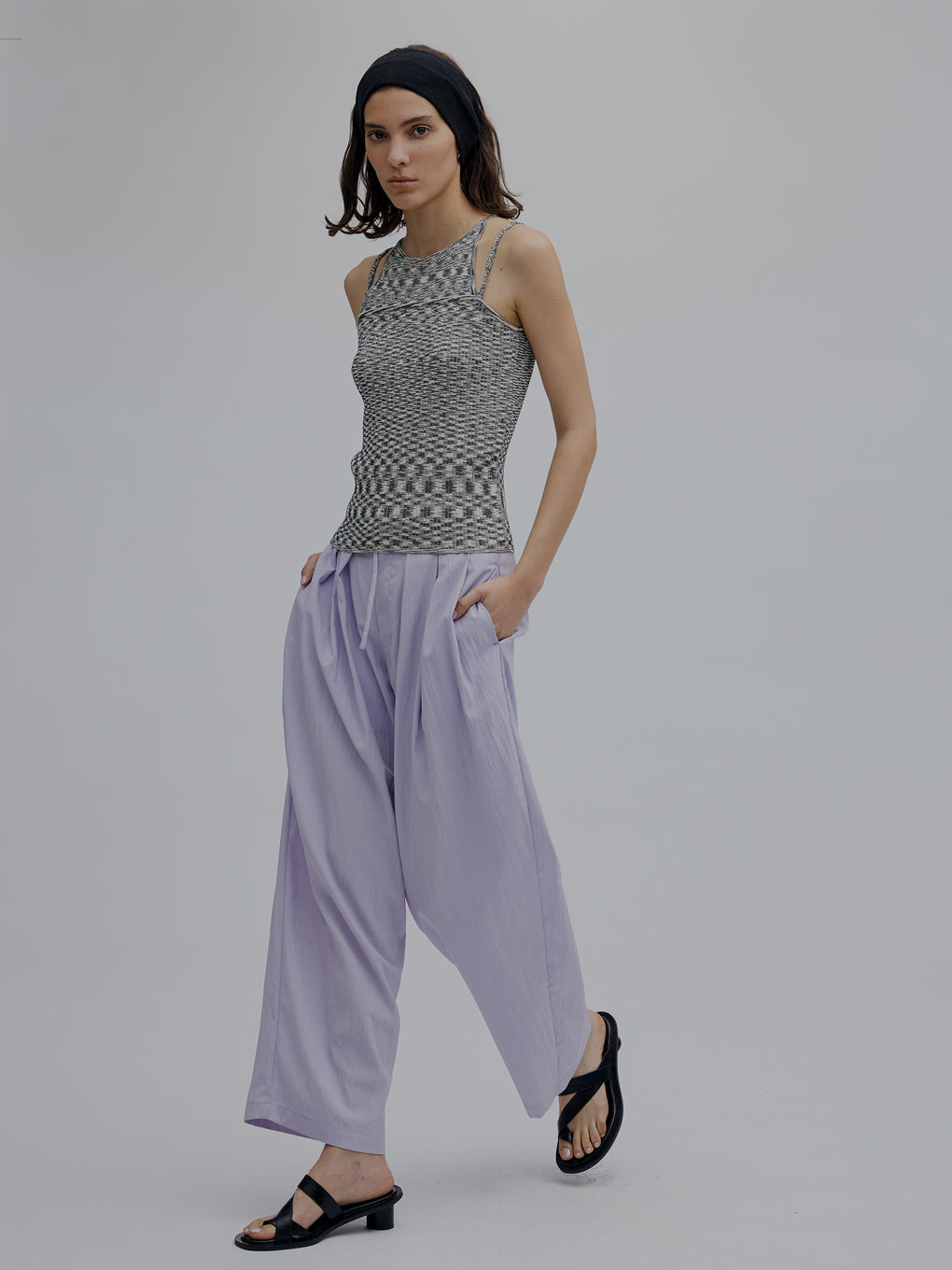 MEDI GRADATION KASURI KNIT TOP