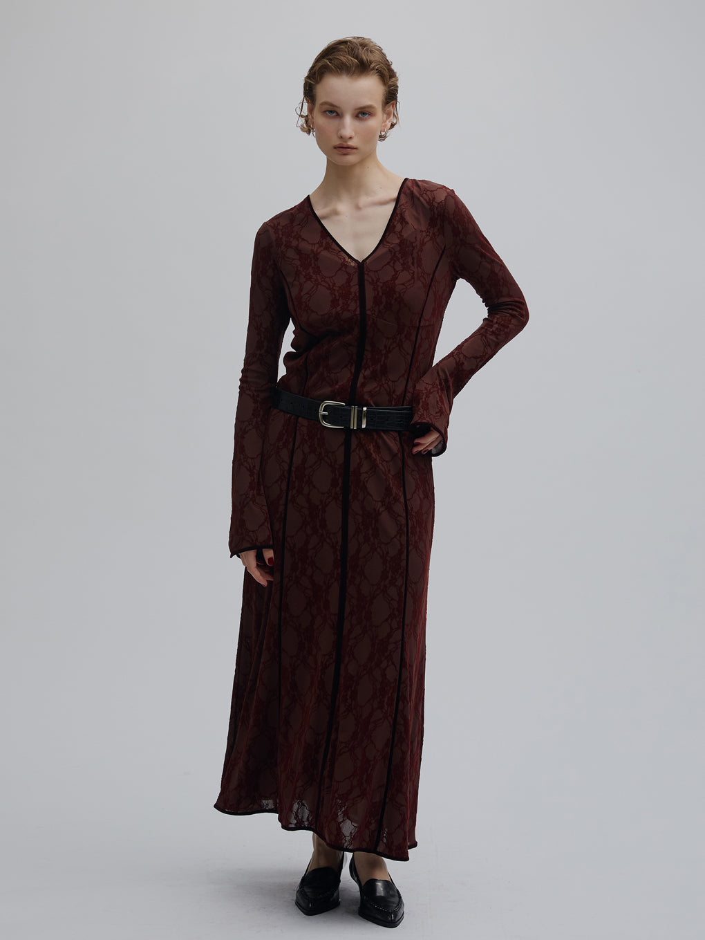 SHEER FLOCKY MERMAID DRESS