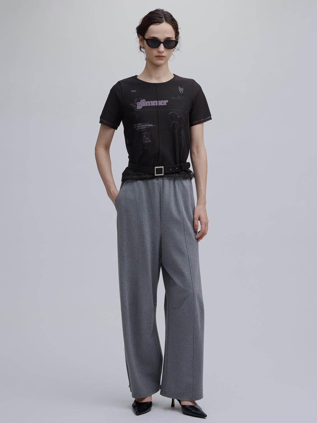 2WAY HEM BUTTON BARREL PANTS