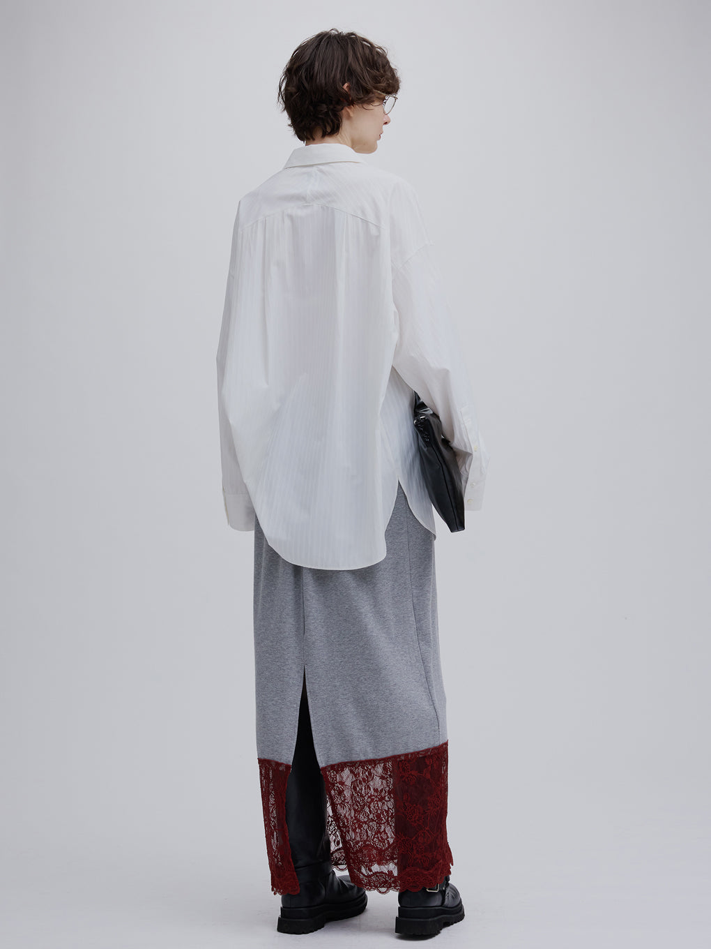LACE TRIM I LINE SKIRT