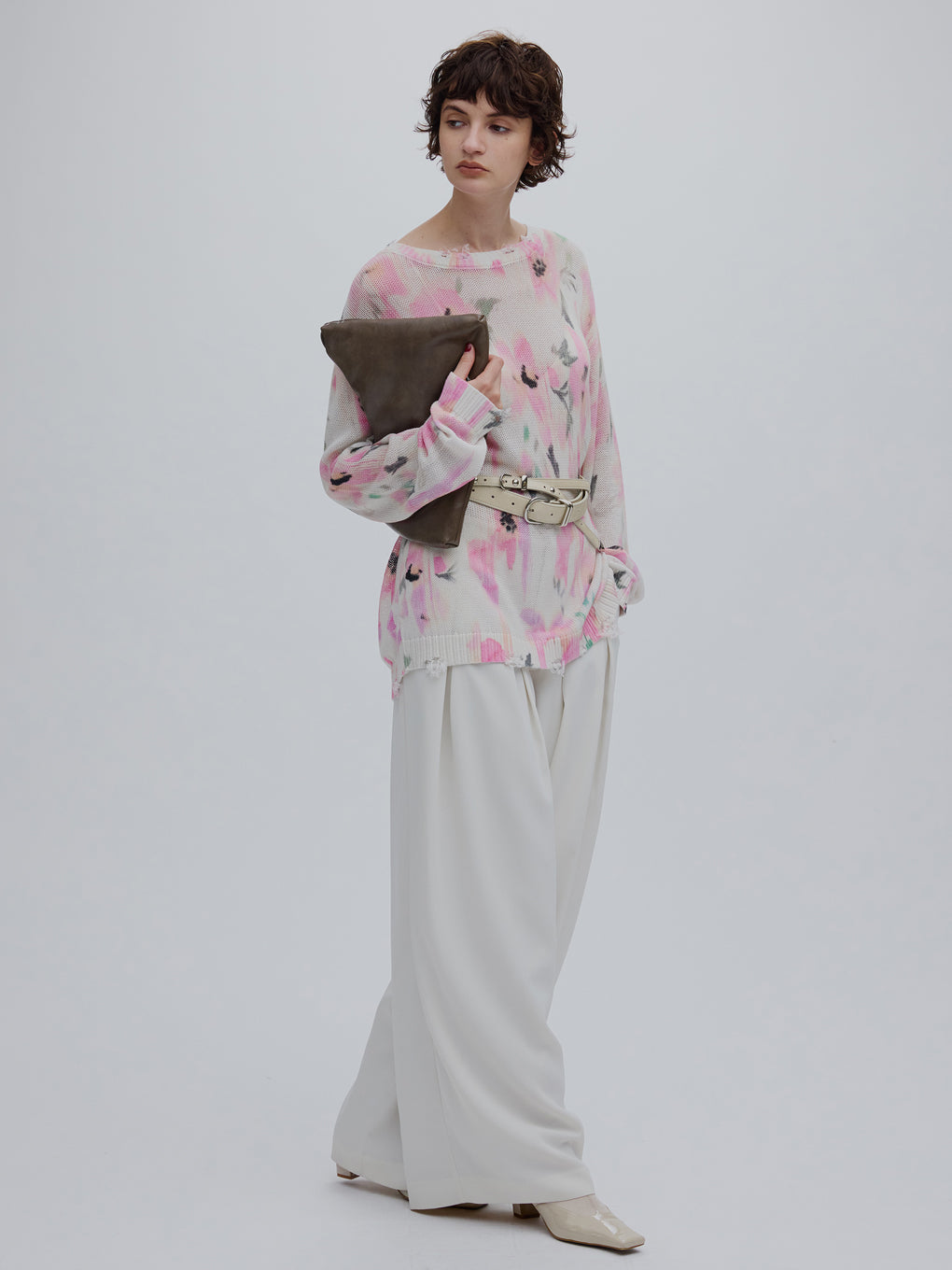 CHILL FLOWER KNIT TOP