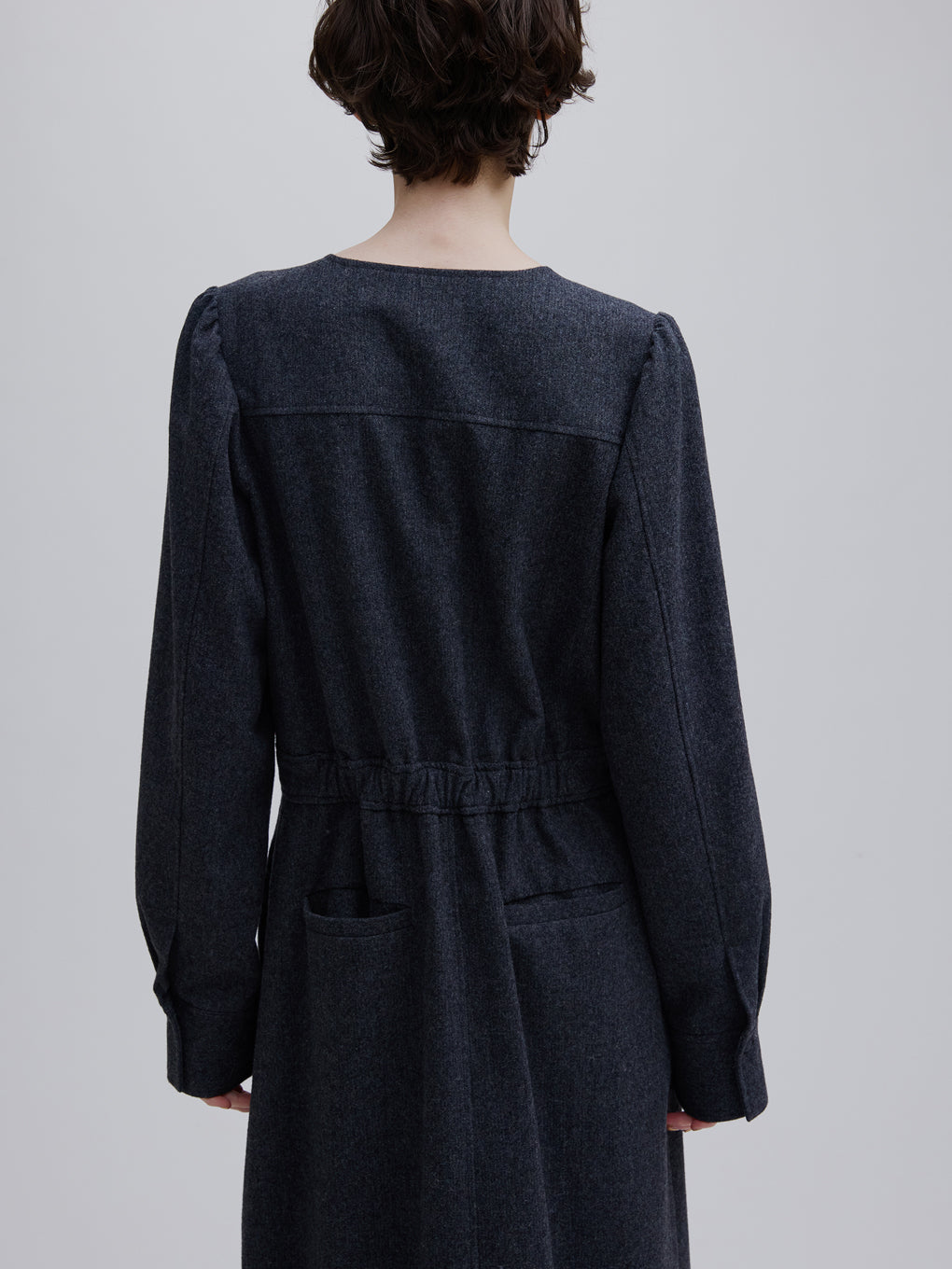 UND MELANGE FLANNEL DRESS