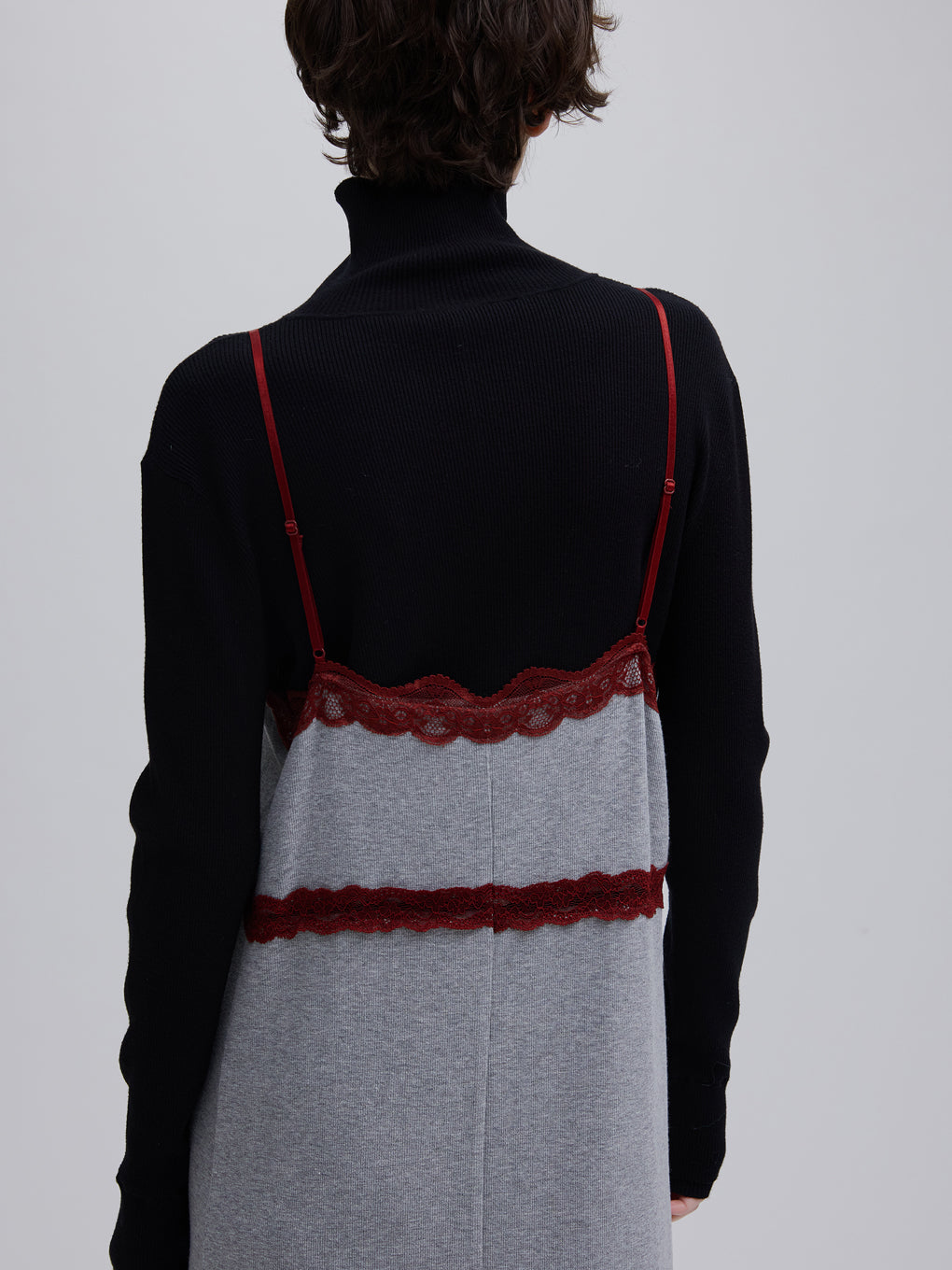 LACE TRIM CAMI DRESS