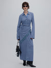 WRAP SCARF SET CUT DRESS