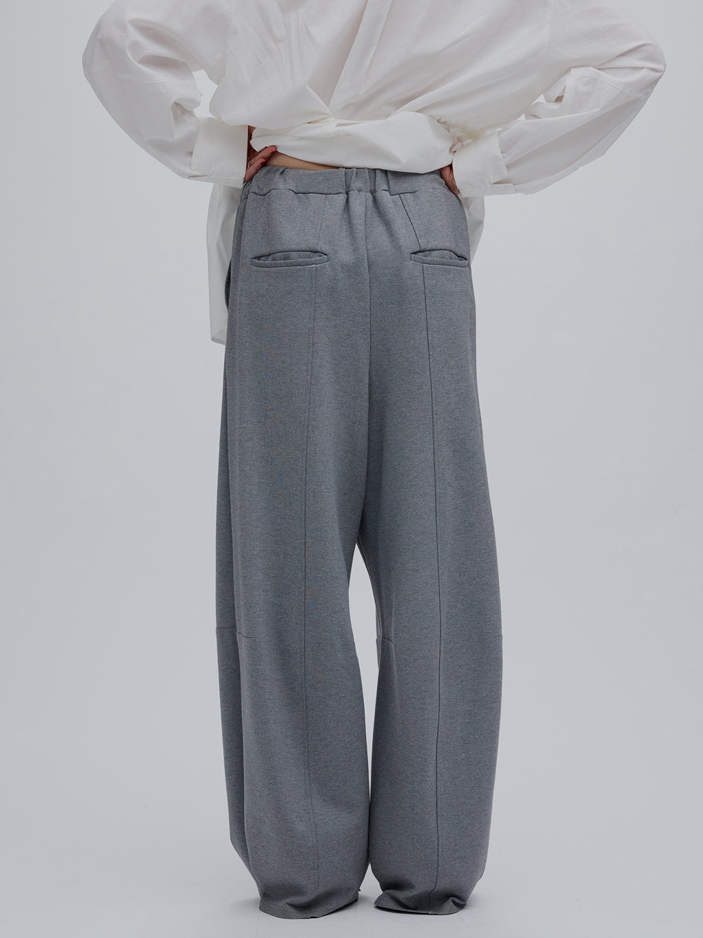 2WAY HEM BUTTON BARREL PANTS