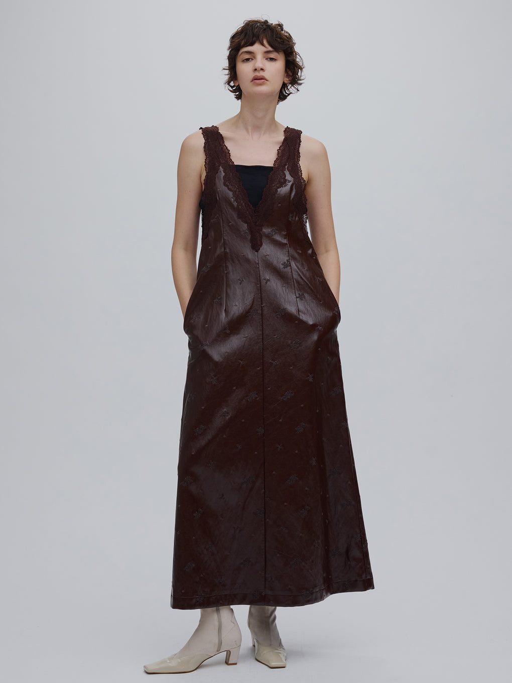 CHRISTINE EMBROIDERY DRESS