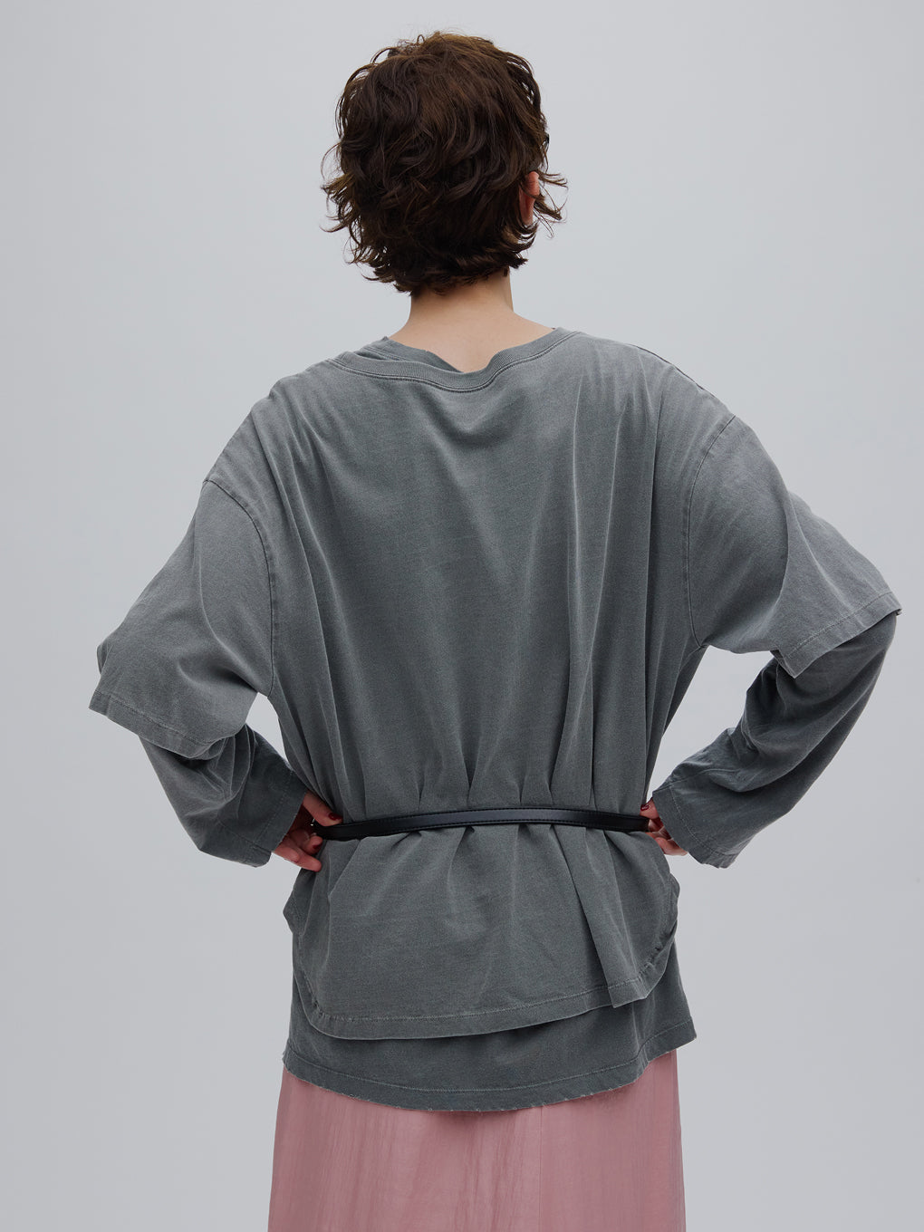 VINTAGE LIKE LAYERED TEE SET