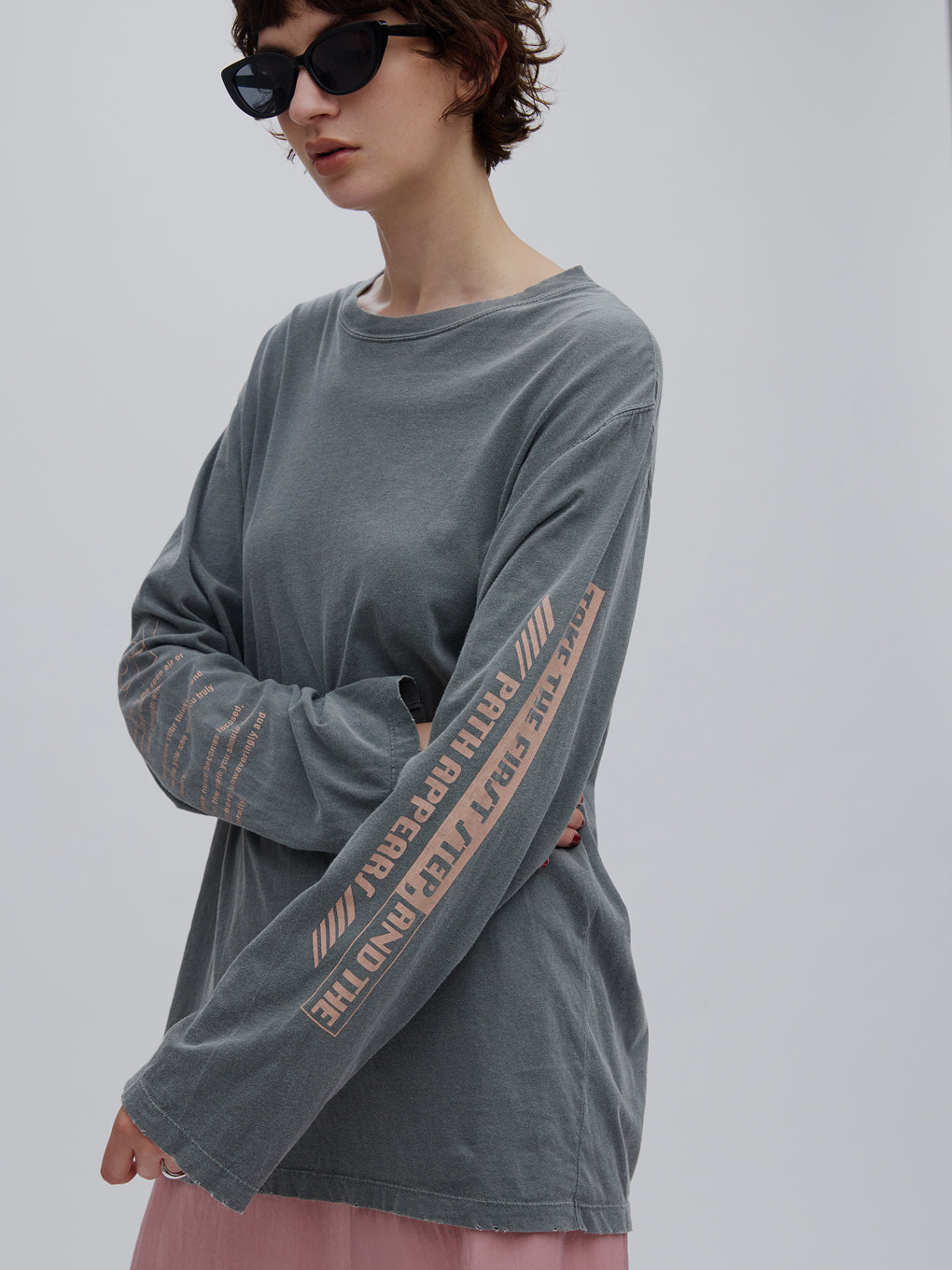 VINTAGE LIKE LAYERED TEE SET