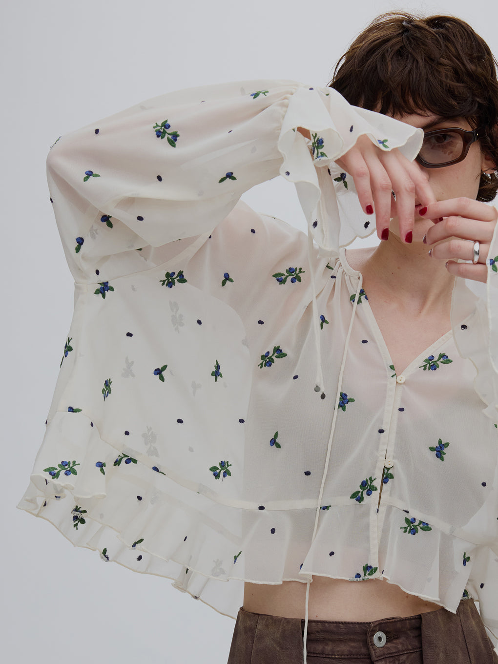 CHRISTINE EMBROIDERY BLOUSE